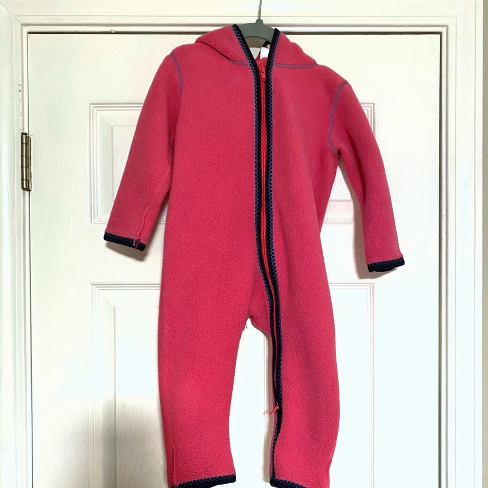 Hanna Andersson fleece zip-up bunting